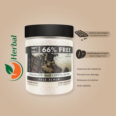 Berina Go Glow By Berina Chocolate & Coffee Beans Face Scrub 500 ml - Face Scrubs