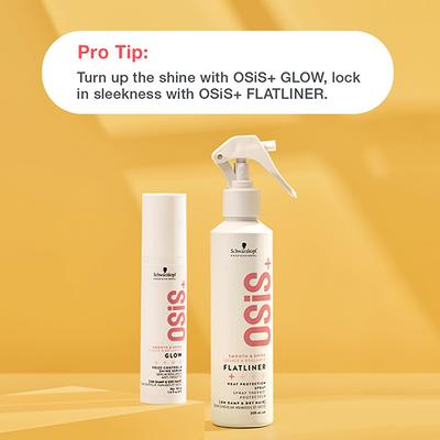 Schwarzkopf Professional OSiS+ Glow Anti-Frizz Shine Serum for Frizz Reduction and Shine, Vegan, Leave-In Hair serum, Silicon free 50 ml - Hair Serums