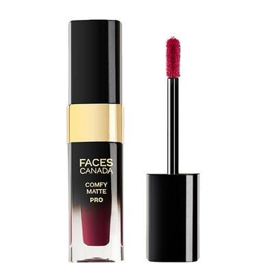 Faces Canada Comfy Matte Pro Liquid Lipstick - Raise Your Wine 03, 5.5 ml 10HR Stay No Dryness - Liquid Lipsticks