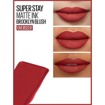 Maybelline Super Stay Matte Ink Brooklyn Blush - Overseer, Liquid Lipstick, Matte Lipstick 5 gm - Lipsticks