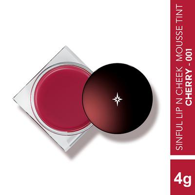 Colorbar Sinful Lip N Cheek Mousse Tint Cherry-001 4 gm - Lipsticks