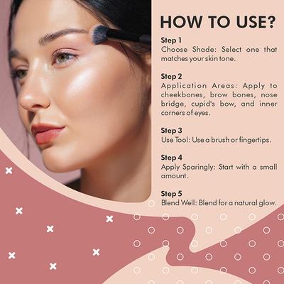 Matt Look Feel The Glow Baked Highlighter With 3 Ultimate & Extreme Pigmented Shades, Light House-01 15 gm - Highlighters & Illuminators