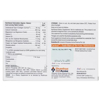 OSTEEFLEX UC Tablet 10's - Supplements-Vam