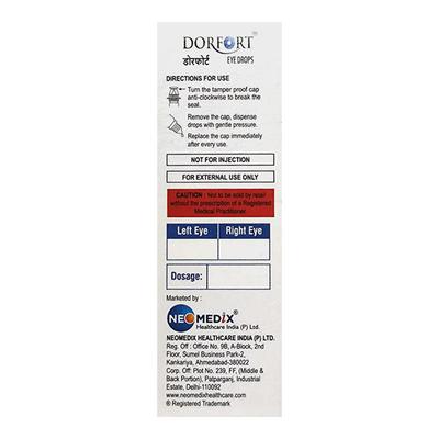 DORFORT Eye Drops 5ml - Glaucoma-Ant