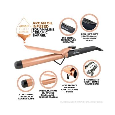 Alan Truman Argan Gold Ceramic Curler - 22Mm 1's - Rollers & Curlers