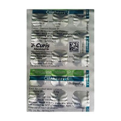 CILAHEART 5 Tablet 15's - Hypertension-Cal