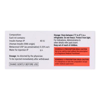 XSULIN R 40iu Injection 10ml - Diabetes-Ins