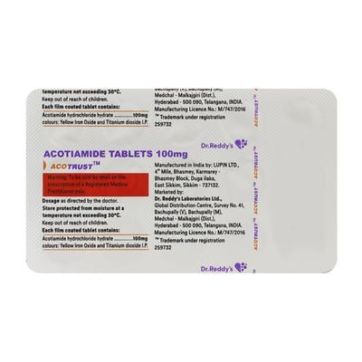 Acotrust 100mg Tablet 15'S - Ulcer/Reflux/Flatulence-GIT