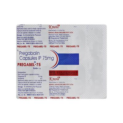 PREGABEL 75mg Capsule 10's - Neuropathic Pain-Dru