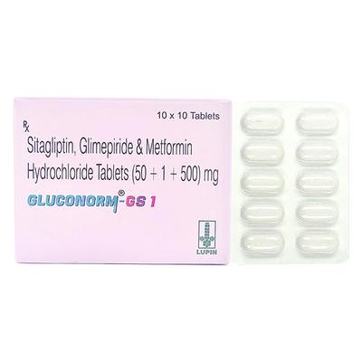 GLUCONORM GS 1 Tablet 10's - Diabetes-Ant