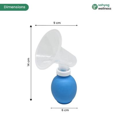 Sahyog Wellness Small Sized Travel Manual Breast Pump (Blue) - Breast Pump