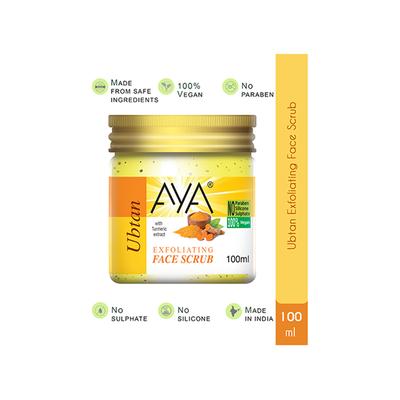 Aya Ubtan Exfoliating Face Scrub, No Paraben, No Silicone, No Sulphate 100 ml - Scrubs & Exfoliants