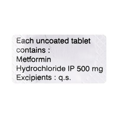 Glycomet 500mg Tablet 10'S - Diabetes-Ant