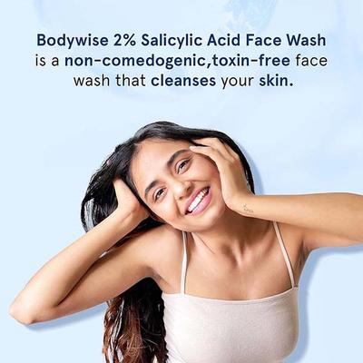 Be Bodywise 2% Salicylic Acid Face Wash for Acne & Blackheads 100 ml - Face Wash & Cleansers