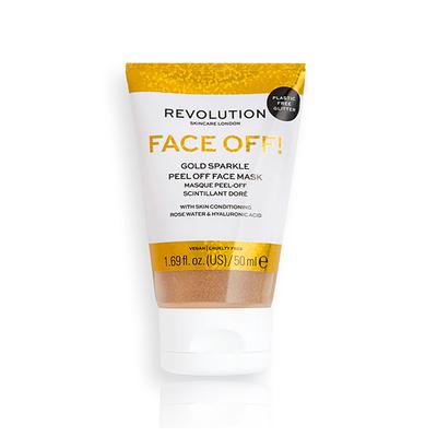 Revolution Skincare Gold Glitter Face Off Mask 50 ml - Masks & Peels