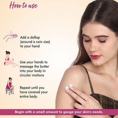 The Love Co. Black Rose & Oud Body Butter - 48 Hour Intense Hydrating Shea Body Butter - Deep Moisturization for Winters With Pure Shea Butter for Nourishing Essential Body Care 200 gm - Body Butter