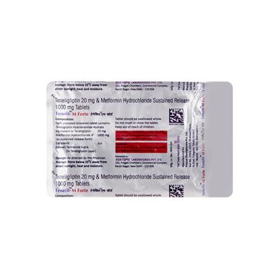 Tenefit M Forte Tablet 10'S - Diabetes-Ant