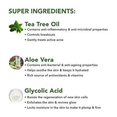 Skivia Anti-Acne Mini Face Serum with Niacinamide & Tea Tree Oil -Unisex 15 ml - Hair Serums