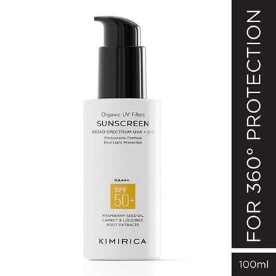 Kimirica Multi Protection Sunscreen SPF 50 PA+++ for UVA/B Protection with Liquorice Extract 100g - Face Sunscreen