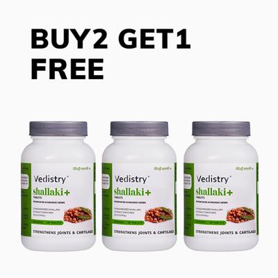 Vedistry Shallaki+ Tablet 60's (Buy 2 Get 1 Free) - Speciality Medicines