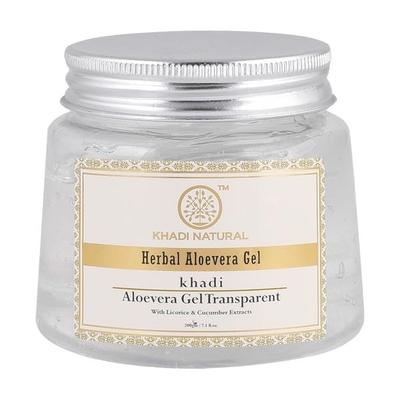 Khadi Natural Herbal Aloevera Gel - Transparent 200 gm - Face Gels