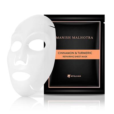 Manish Malhotra Beauty By MyGlamm Cinnamon & Turmeric Repairing Sheet Mask 25 ml - Men Perfumes (Edt/Edp)
