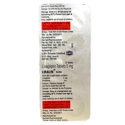 LIRALIN 5mg Tablet 10's - Diabetes-Ant