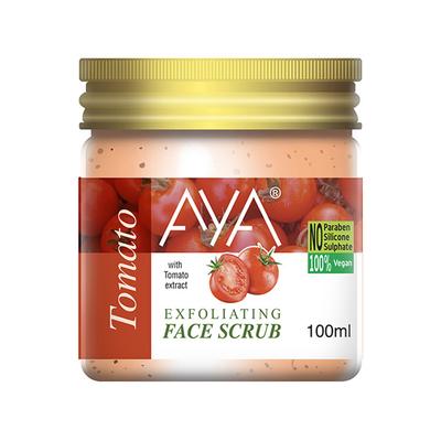 Aya Tomato Exfoliating Face Scrub, No Paraben, No Silicone, No Sulphate 100 ml - Scrubs & Exfoliants