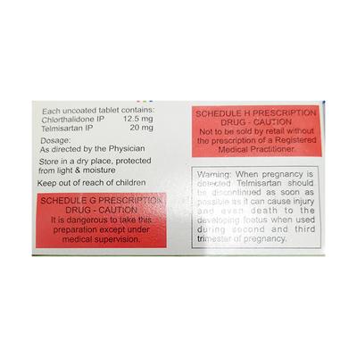 CTD T 12.5/20 Tablet 15's - Hypertension-Ang