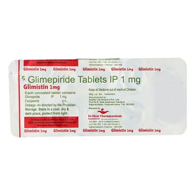 GLIMISTIN 1 Tablet 10's - Diabetes-Ant