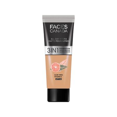 FACES CANADA 3in1 All Day Hydra Matte Foundation + Moisturizer + SPF 30 Soft Sand 041 15 ml - Foundation