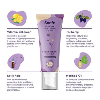 Sanfe Intimate Lightening Serum - Lemon & Mulberry 100 ml - Intimate Care
