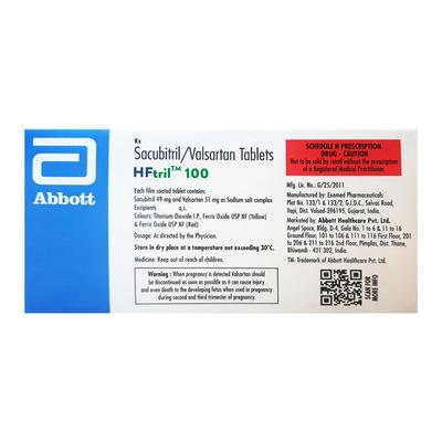 HFTRIL 100 Tablet 14's - Heart Failure-Ang