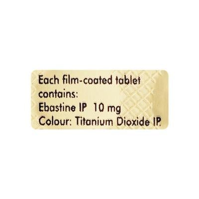 Ebast 10mg Tablet 10'S - Allergies-Ant