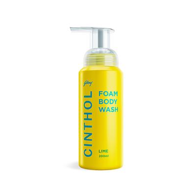 Cinthol Lime Foam Body Wash 200 ml - Shower Gels & Body Wash