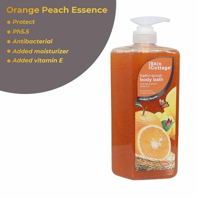 Skin Cottage Bath + Scrub (Orange Peach) 1000 ml - Scrubs & Exfoliants