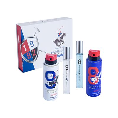 Beverly Hills Polo Club Eau De Toilette (2 X 16ml each) + Deodorant (2 X 100ml each) 2's - Men Perfumes (Edt/Edp)