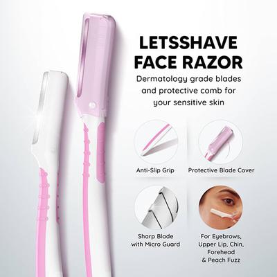 LetsShave Evior 6 Body Razor 1's + After Shave Balm 100 ml + Evior Whipped Shave Cream 150 gm + Face Razor 3's - Hair Removal Accessories