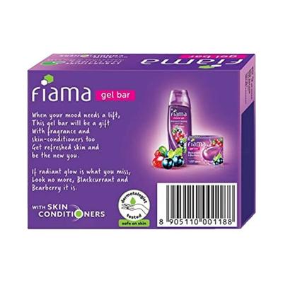 Fiama Gel Bar Blackcurrant and Bearberry for radiant glowing skin with skin conditioners 125 gm - Soaps