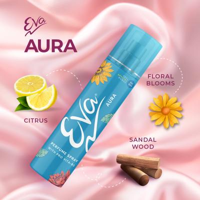 Eva No Gas Perfume Spray - Aura & Charm (Pack Of 2 x 120 ml) - Perfumes (Edt/Edp)