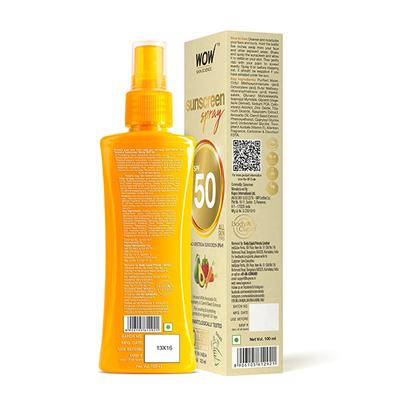 Wow Life Science UV Water Transparent Sunscreen Spray SPF 50 100 ml - Body Sunscreen