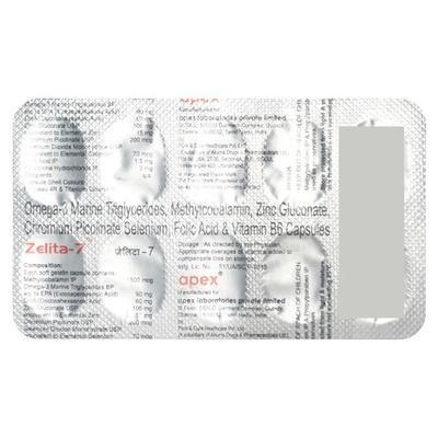 Zelita 7mg Capsule 10'S - Supplements-Ent