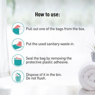 Sirona Sanitary & Diapers Disposal Bag 75's - Sanitary Napkins