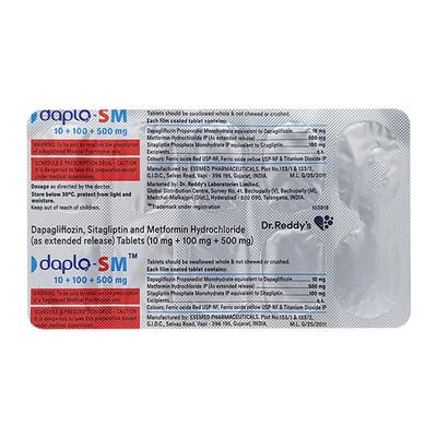 DAPLO SM 500 Tablet 10's - Diabetes-Ant