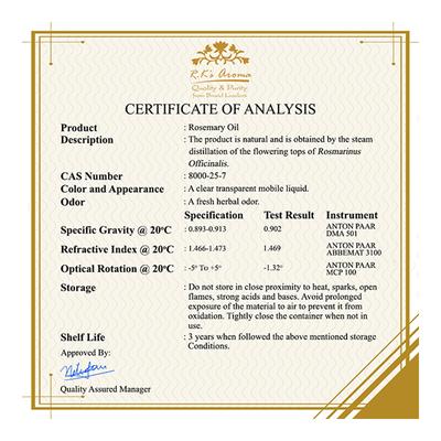 R.K's Aroma Essential Oil - Rosemary 10 ml - Essential Oils
