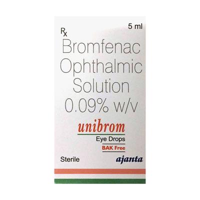 Unibrom BAK Free Eye Drops 5ml - Eye conditions-Oph