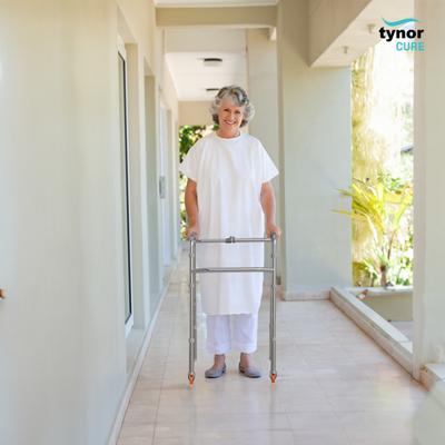 Tynor Walker Invalid's Front Wheels (UN) (L 28) - Silver - Wheelchairs & Walking Sticks