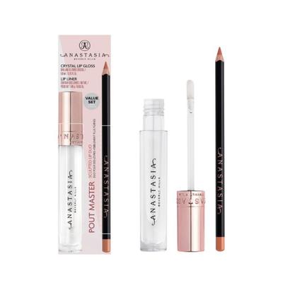 Anastasia Beverly hills Pout Master Kit - Crystal LG + Lip Liner Warm Taupe 6.29 ml - Lip Glosses