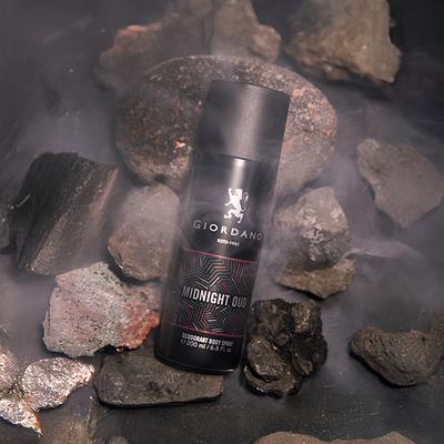 Giordano Midnight Oud Deodorant Spray 200 ml - Men Deodorants/Roll-Ons