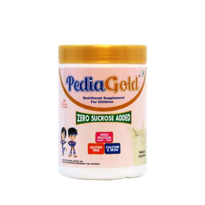 PediaGold Zero Added Sucrose Complete Nutrition Powder for Children - Vanilla Flavour 400 g - Protein Drink